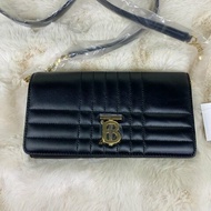 全新閒置品 BURBERRY 巴寶莉 Lola系列TB LOGO格紋小羊皮WOC斜背包