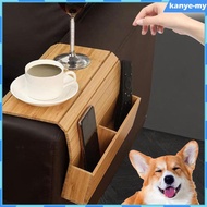 [KY] Couch Cup Holder Wooden Bedside Keys recliner Couch Caddys Sofa Armrest Bag