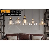 Wynn Design Glass Ceiling Light Designer Lighting Glass Series Decorative Loft Pendant Light Lampu H
