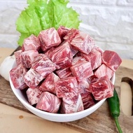 2'2" Premium Halal Beef Meat Cube (Boneless) 250g-1Kg± Australia New Zealand India Meltique Tender F