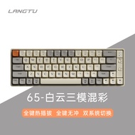 Wolf Trail GK65 Three Mode Mechanical Keyboard Set Full Key Hot Swap 65 Key Small Array 2.4G Wireles