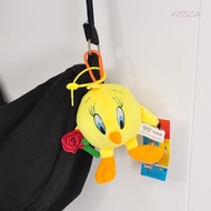KISSCA Bugs Bunny Keychain, Daffy Duck Stuffed Animal Looney Tunes Plush Pendant, Creative Soft Tasm