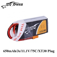 Ace Tattu Lipo Battery 11.1v 14.8v 650mAh 3s 4s 75C RC Battery with XT30 Plug Batteries for 150 Size