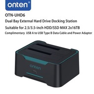onten - UHD6 雙托架外接硬碟擴充塢，適用於 2.5/3.5 吋 HDD/SSD MAX