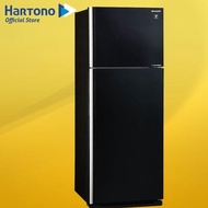 Sharp Kulkas Besar 2 Pintu Big 2 Door Refrigerator SJIG571PGBK