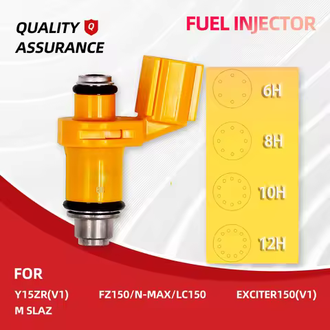 Fuel Injector Nozzle for Nmax155 YZF-R15 FZ150 LC150 Exciter150(V1) Y15ZR(V1) 140-300cc (8/10/12 Hol