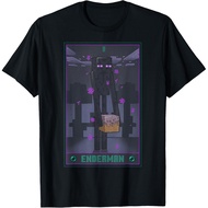Adult T-Shirt Minecraft Enderman Tarot T-Shirt