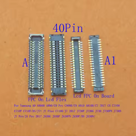2-20Pcs Lcd Display Screen Plug FPC Connector For Samsung Galaxy J730F J7 Plus J5 C9 Pro 2017 J530 A