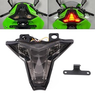 ไฟเบรกท้าย LED สำหรับรถจักรยานยนต์2024 ZX6R ZX25R ZX4R ZX10R นินจาไฟท้ายรถสัญญาณไฟไฟท้ายหยุดรถจักรยา