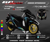 Cutting Sticker Vario 150 &amp; 125 - Aksesoris Motor Stiker Honda Vario New Schotlite Cutting Stiker Striping Lis Variasi Vario Gold Hologram BP.03 A