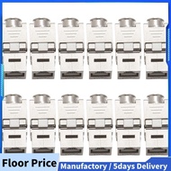 12 Pcs RJ45  Cat7 Cat6A Shielded  Zinc Alloy Module Network  Jack Connector Adapter 10GB Network