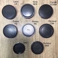 【多款】鏡頭前後蓋 M43 M42 LR PK FD EOSM OM NEX