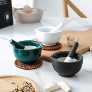 Ceramic Grinding Bowl Baby Food Supplement Tool for Grinding Medicinal Tablets And Garlic Paste Frui