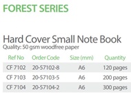 FOREST CF7103 200p A6 55gms HARD COVER NOTE BOOK x 10pcs