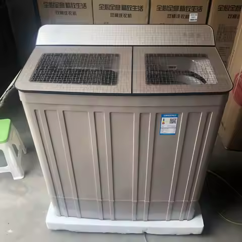Washing and Drying 15 Kg Large Capacity Double Steel Washing Machine Household Semi-automatic Double