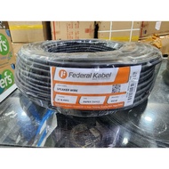 (SELLING 1 roll or HALF roll) Federal Cable 2C16AWG / 2C 16AWG / 2C 16 AWG - Kable Speaker Wire 1 ro