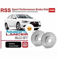 Lancer GT 294mm RSS Sport Brake Disc Rotor with slotted and cross drilled type