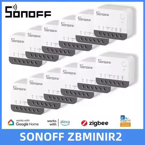 SONOFF ZBMINIR2 Extreme Zigbee Smart Switch 1-10PCS Detach Relay Remote Group Control via eWeLink Su