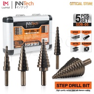 InnTech ดอกสว่านทรงเจดีย์ ดอกเจาะคว้านรู HSS ชุบไทเทเนียม Step Drill Bits ดอกสเต็ป เจาะ เหล็ก / ไม้ 