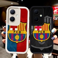 N135 Barcelona Black and White Silicone Casing for OPPO Reno 13F 11F 10 8T 11 Pro 5G Case