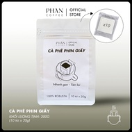 Cà phê phin giấy tiện lợi nguyên chất rang mộc 100% - Phan Coffee