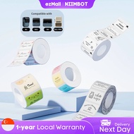 NIIMBOT B21 PRO B1 B3S B4 B31 Label Sticker, Waterproof Thermal Transparent Refill Paper Tag Roll