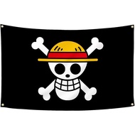 Untuk Animasi One Piece Bendera Lanun Topi Jerami Luffy pelbagai warna, untuk Bilik, Cosplay & Parti