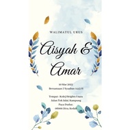 PDF E-Card SAVE THE DATE | Kad Kahwin SOPD024 Digital Invitation I E-Card Wedding Invitation / Engag