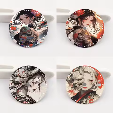 28.5mm Dial Watch NH35 Dial Creative Color Printing Series Dial Is Suitable for NH35/36 Movement Wat