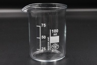 บีกเกอร์ บีกเกอร์แก้ว 100 ml  Beakers low form 100 ml  SIMAX By Easy Lab