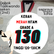 sagaraya 130cm dobok taekwondo korea murah