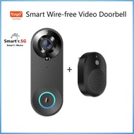 TUYA smart video doorbell camera 1080p wifi video intercom door clock camera two -way audio