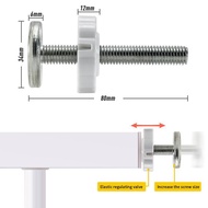 [XFD]  1/4pcs White M8 M10 Baby Gate Spare Kit - Pressure Fit Spindles & Screw Bolts For Safety Gate