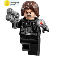 sh0257 Lego Marvel Super Heroes Captain America Civil War 76051 76047 - Winter Soldier Minifigure w 