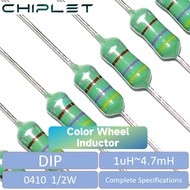 100Pcs DIP Color Code Inductor 0410 1/2W 0.5W 1uH to 4.7mH 1.2UH 3.9UH 4.7UH 27UH 33UH 68UH 180UH 22