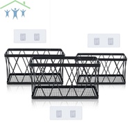 3 Pack Over Cabinet Storage Organizer  Wall Mounted Adhesive Cabinet Door Organizer Rustproof Cabine