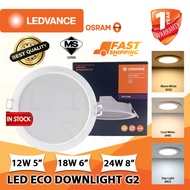 LEDVANCE LED ECO DOWNLIGHT R50/R60/R80 G2 12W(5")/18W(6")/24W(8") 6500K/4000K/3000K