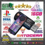 Retrobat Game Flashdisk Batocera Emulator 16GB/ - All in One Games Console Retro Emulator 