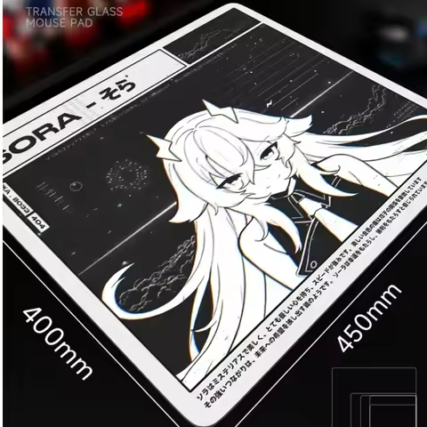 Skypad Sora Upgrade Glass Gaming Mouse Pad, Yume Smooth Frosted Surface Desk Mat For Fps Office Cust