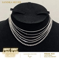 Children's necklace 35cm 925 Silver White Gold Plated - Silver 925 Kids necklace