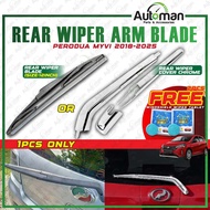 Rear Wiper Arm Cover Blade Perodua Myvi 2018 - 2025 Rubber Silicone Windscreen Exterior Accessories