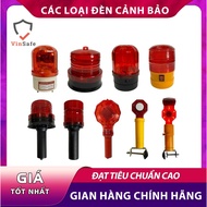 Traffic Warning Light, Battery-powered Rotating Light, Solar Energy, 220V 12V 24V Power, Rechargeabl