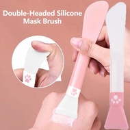 1Pc Cute Claw Double Head Silicone Brush DIY Face Mask Mixed Applicator Homemade Facial Mask Stirring Smear Supplies Tool