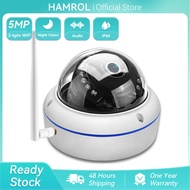 Hamrol 5MP Wifi IP Camera Audio Record HD 1080P SD Card Slot Email Alert Wireless Dome CCTV Security