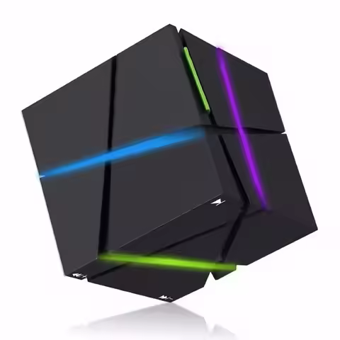 Radio Subwoofer Bluetooth Speaker Sound Card Soundbox Portable HIFI LED Cube Stereo Mini Super Sound