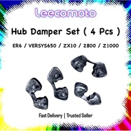 Kawasaki ER6 N Versys650 ZX10 ZX10R Z800 Z1000 Hub Damper Rubber 4 Pcs / Set Wheel Sprocket Hub Rim 