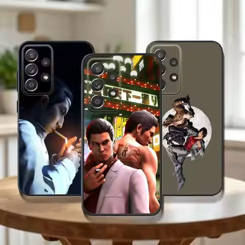 Yakuza 0 Game Phone Case For Samsung Galaxy A73,31,32,72,41,53,52,71,22,5G,Note,J7,8,9 Soft Black Co