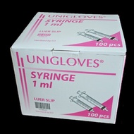 Unigloves Syringe (Luer Slip) 1ml/cc