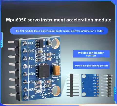 MPU6050 GY-521 6DOF 3-Axis Accelerometer & Gyroscope Module | High Precision 3D Angle Sensor for Ard