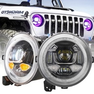 OVOVS Newest Rgb For Jeep Wrangler Jl 9" Headlghts Color Change Demon Eyes 9 Inch Jl Headlight For J